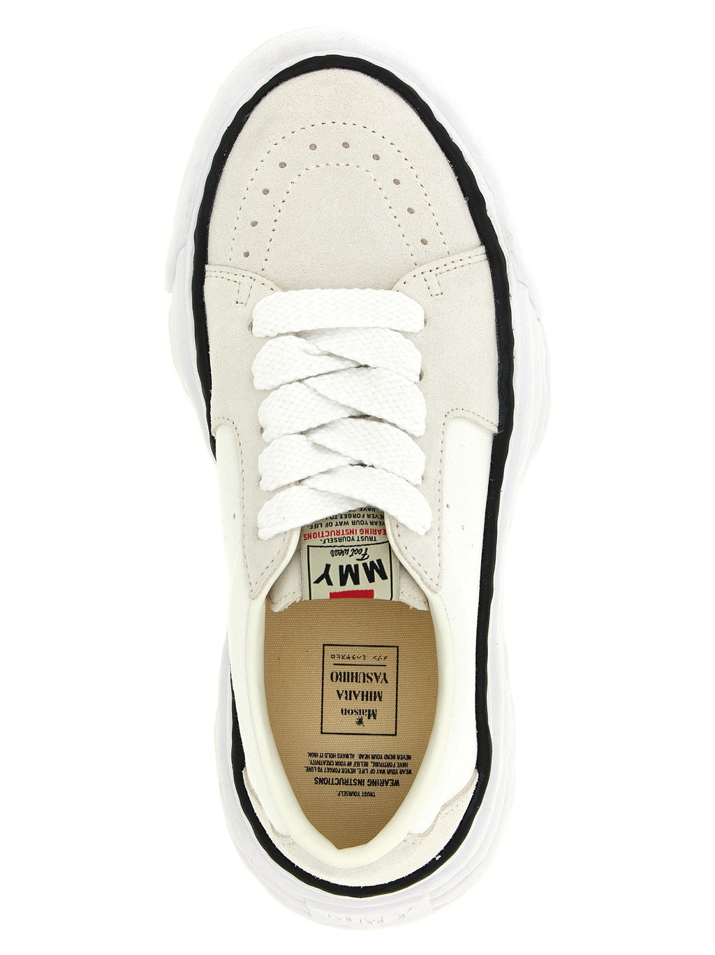 Maison Mihara Yasuhiro White Cowhide Platform Sneakers Maison Mihara Yasuhiro
