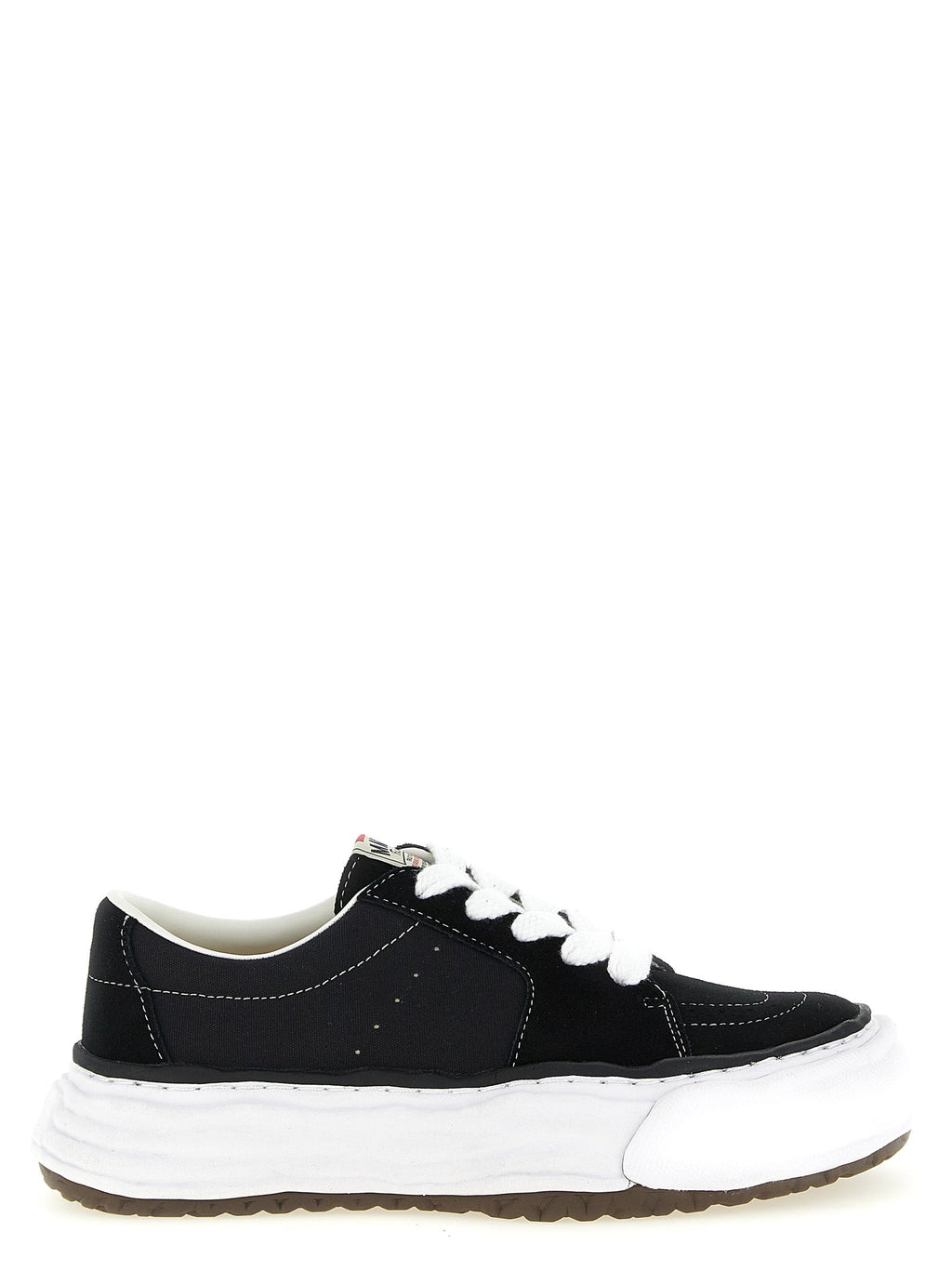Maison Mihara Yasuhiro Black Cowhide Platform Sneakers Maison Mihara Yasuhiro