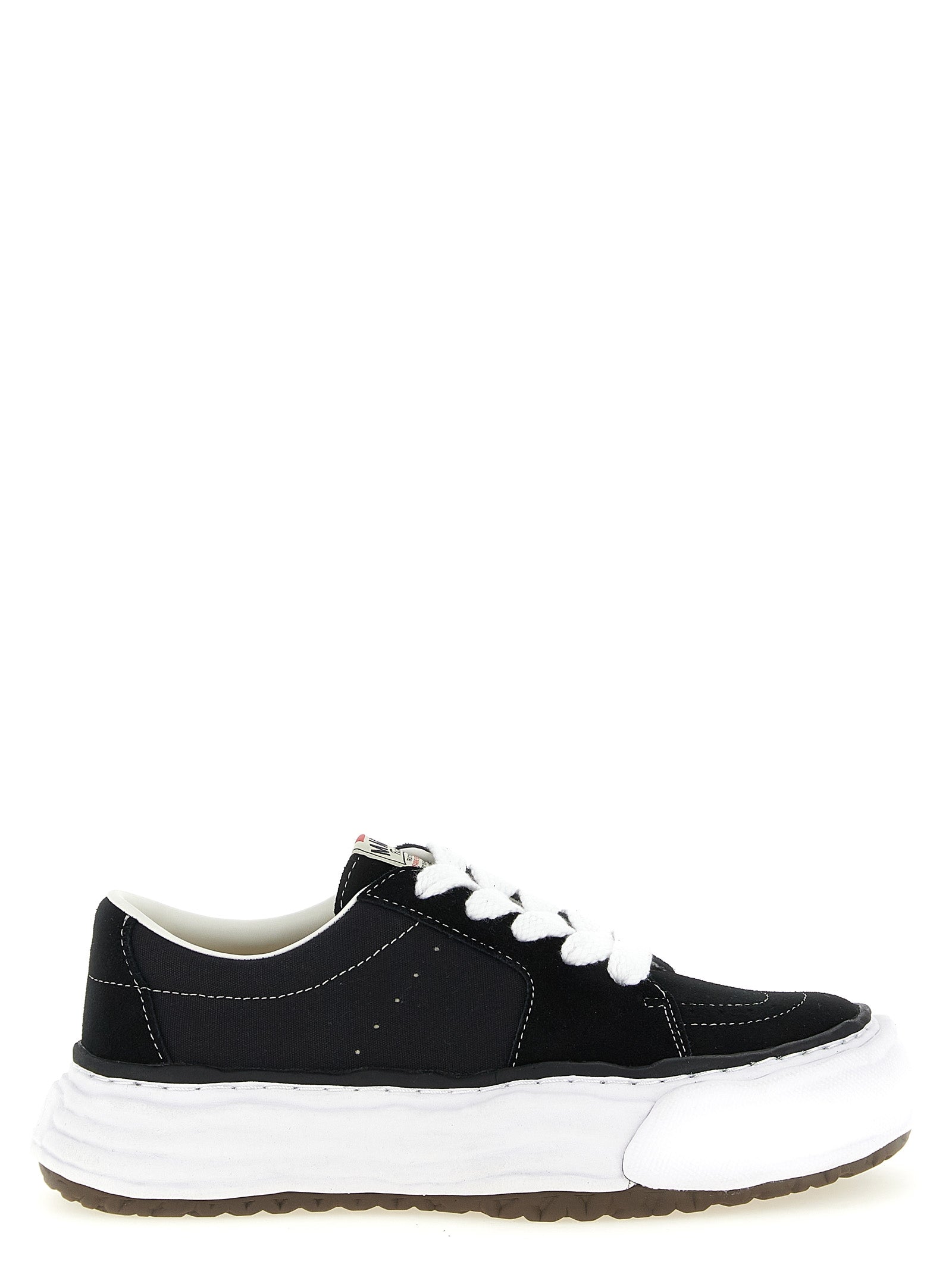 Maison Mihara Yasuhiro Black Cowhide Platform Sneakers Maison Mihara Yasuhiro