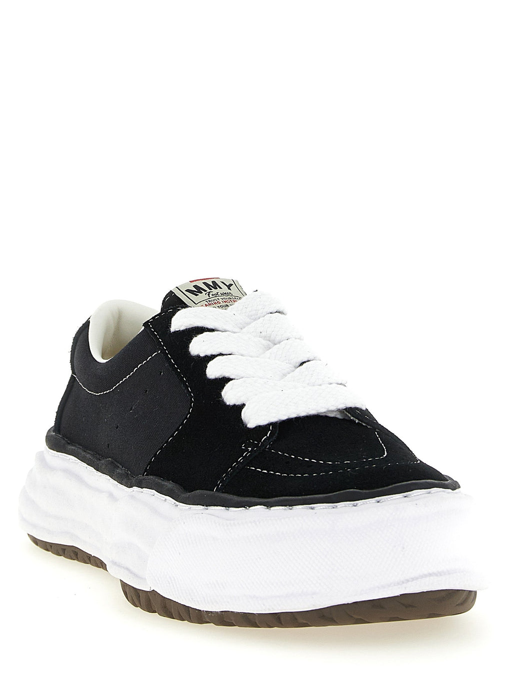 Maison Mihara Yasuhiro Black Cowhide Platform Sneakers Maison Mihara Yasuhiro