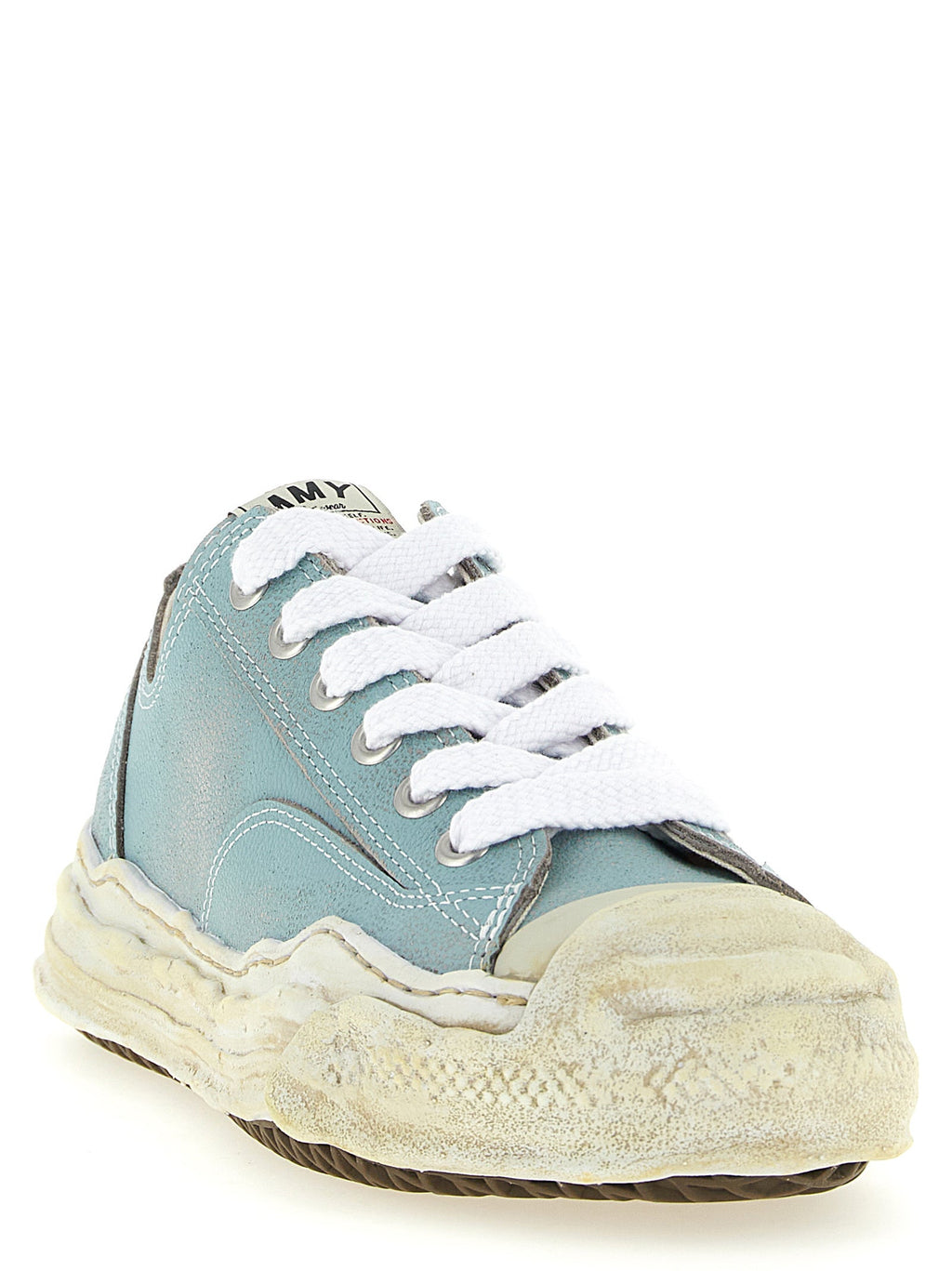 Maison Mihara Yasuhiro Blue Cowhide Low Top Sneakers Maison Mihara Yasuhiro