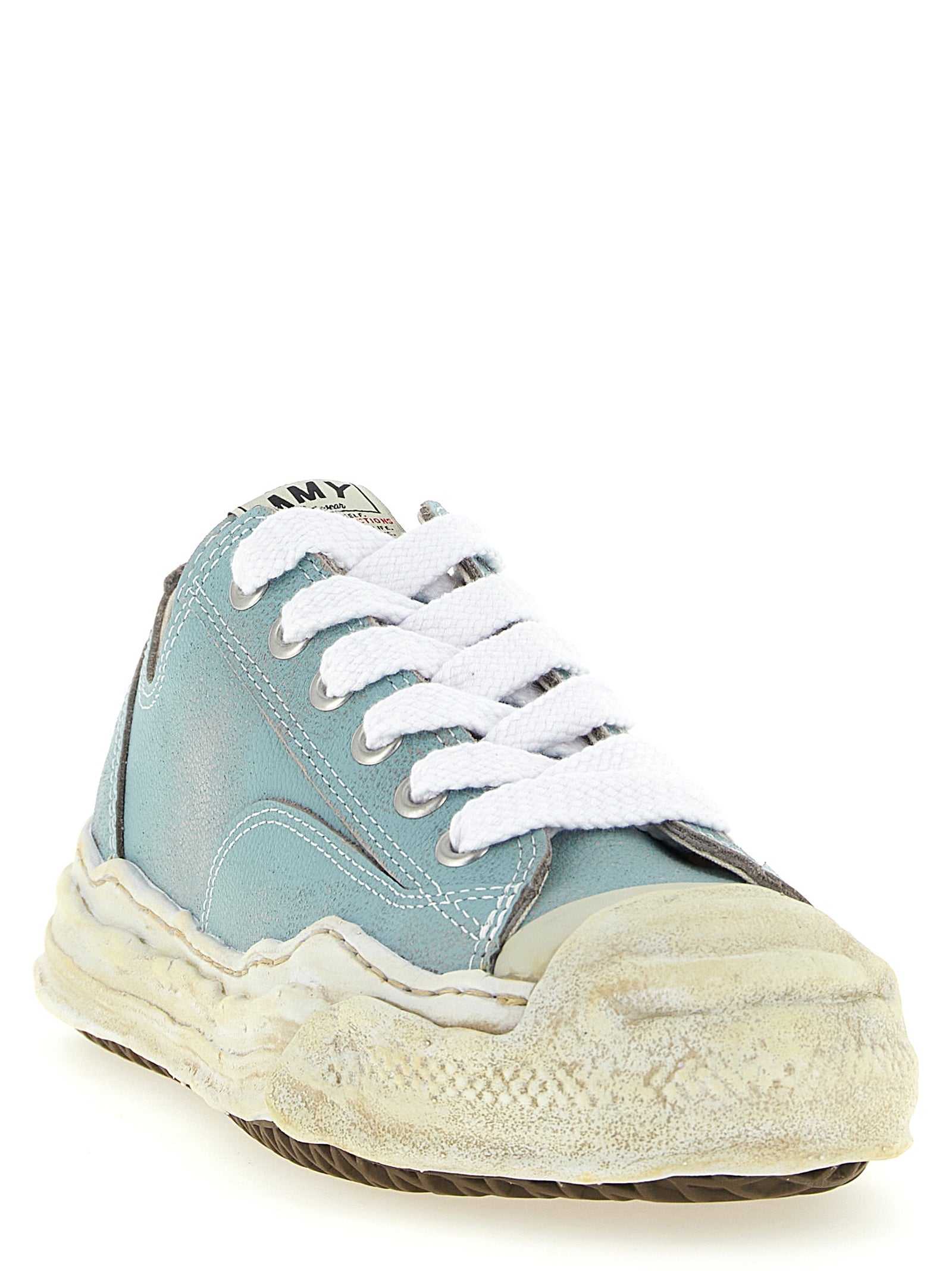 Maison Mihara Yasuhiro Blue Cowhide Low Top Sneakers Maison Mihara Yasuhiro