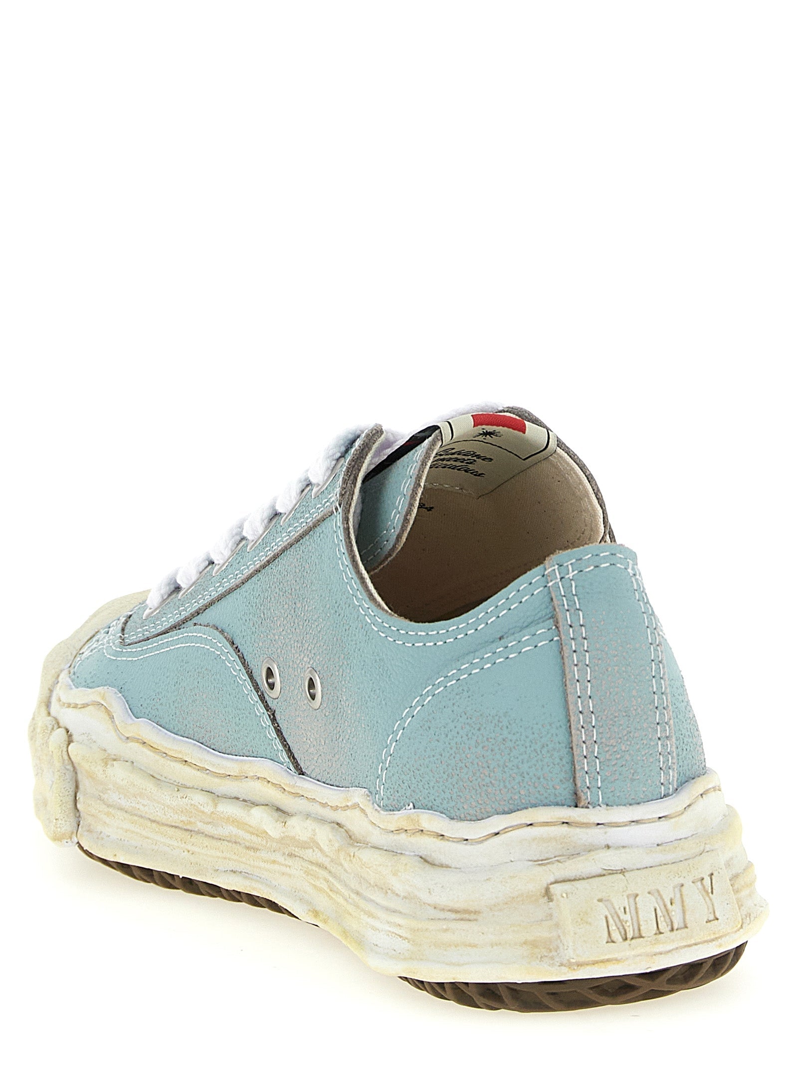 Maison Mihara Yasuhiro Blue Cowhide Low Top Sneakers Maison Mihara Yasuhiro