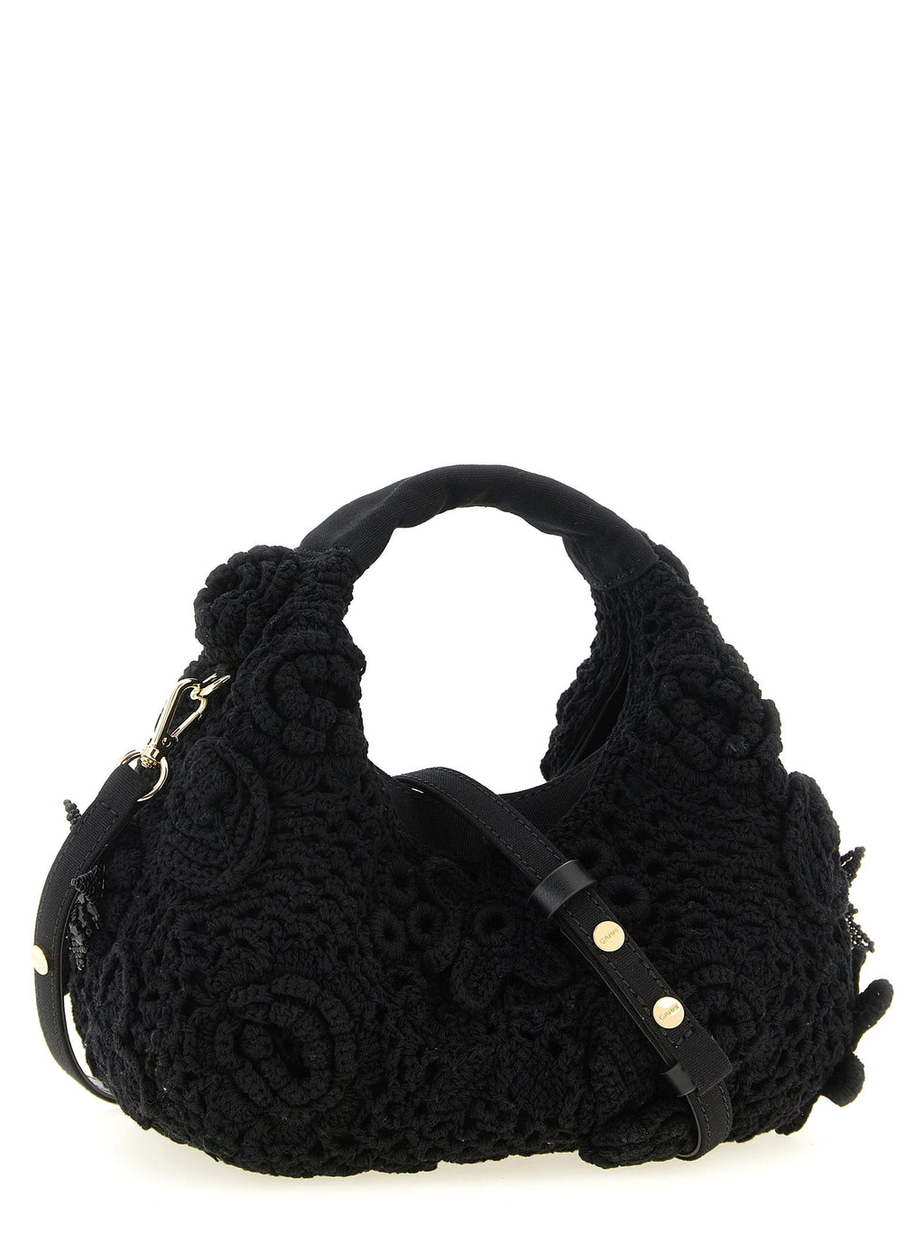Ganni Black Organic Cotton Handbag Ganni