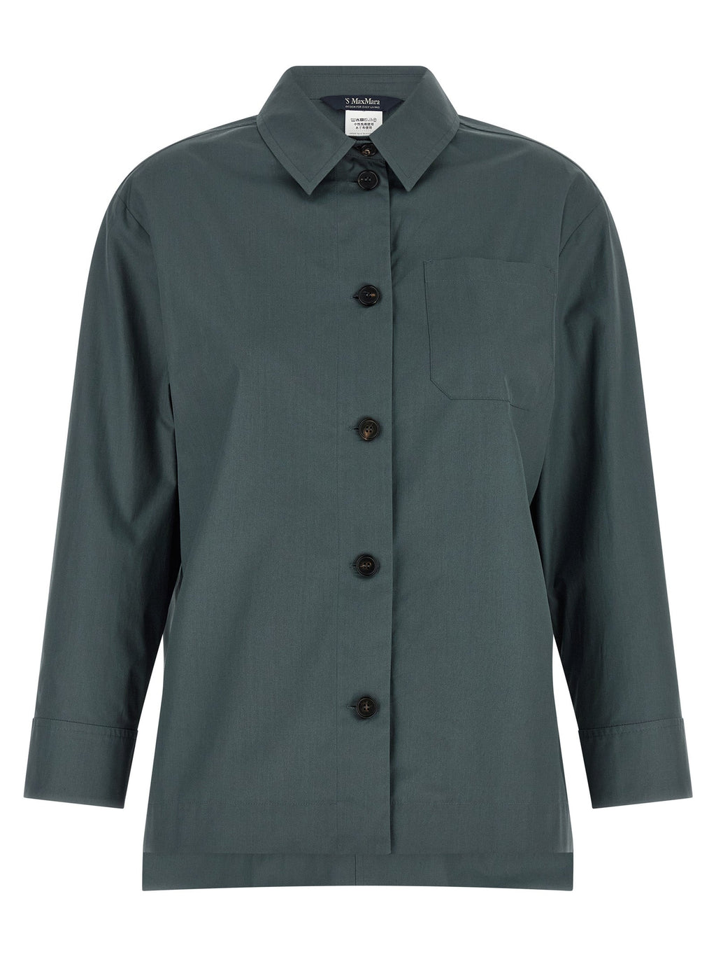 'S Max Mara Gray Cotton Blouse 'S Max Mara