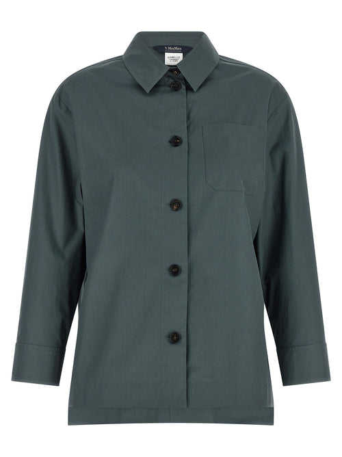 'S Max Mara Gray Cotton Blouse 'S Max Mara