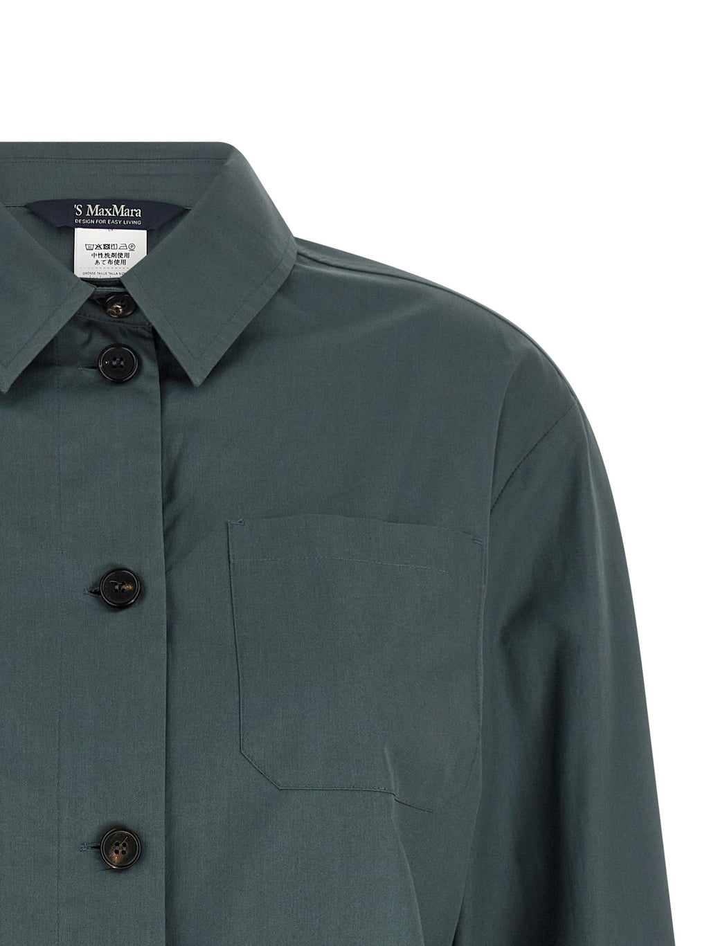 'S Max Mara Gray Cotton Blouse 'S Max Mara