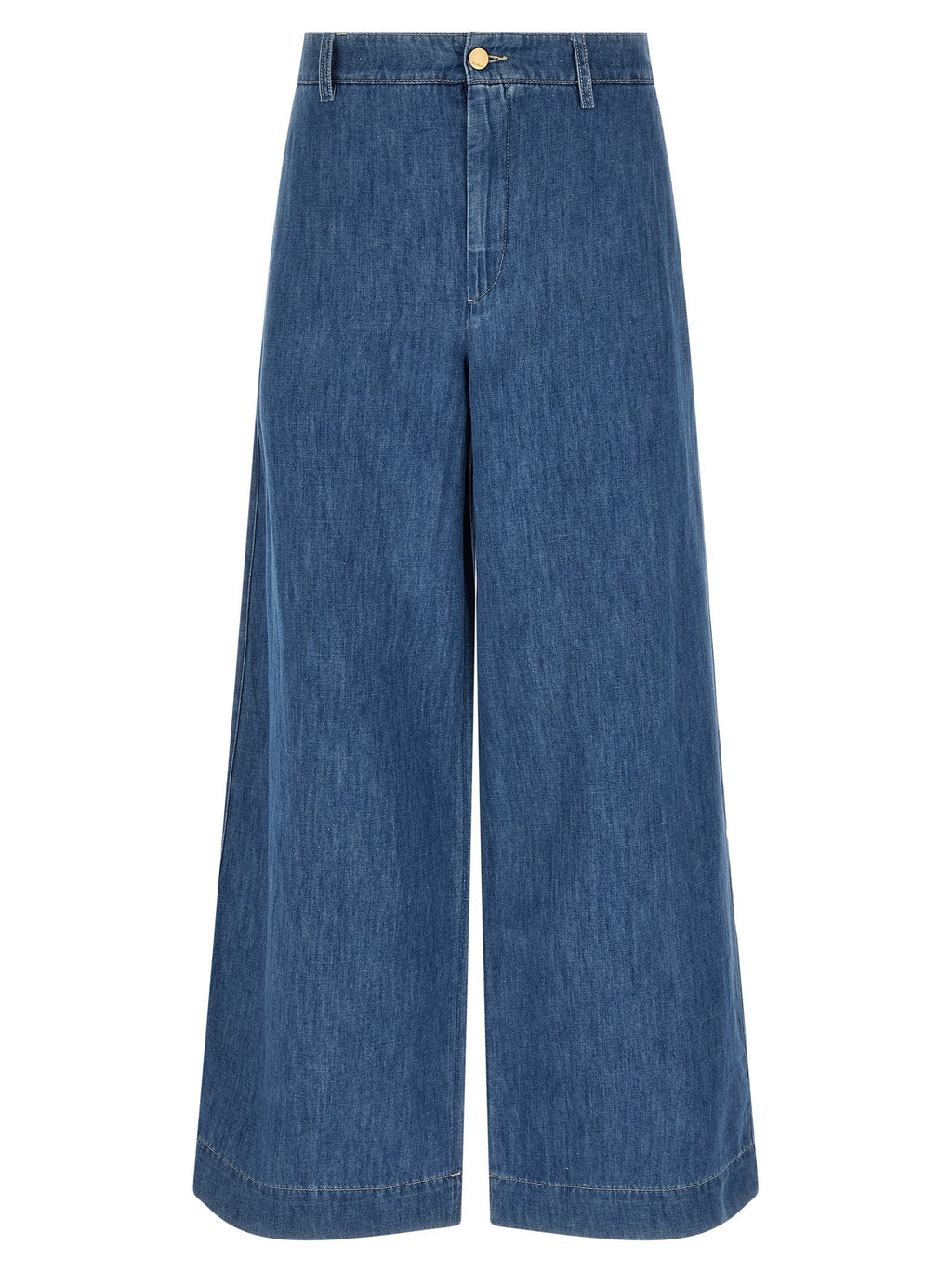 'S Max Mara Blue Cotton Cropped Jeans 'S Max Mara