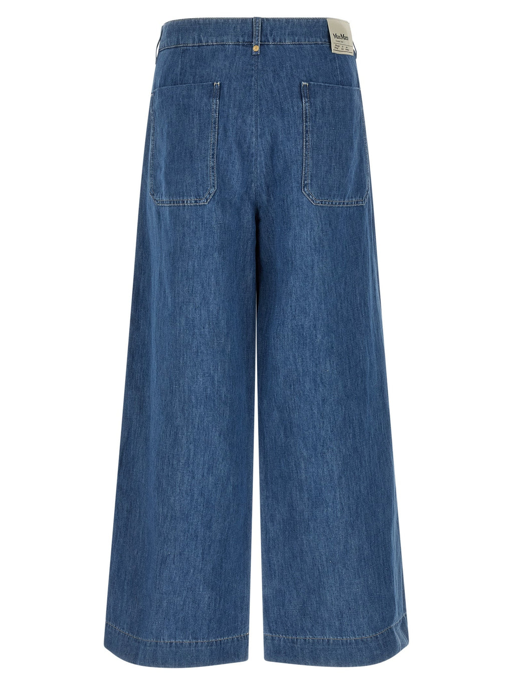 'S Max Mara Blue Cotton Cropped Jeans 'S Max Mara