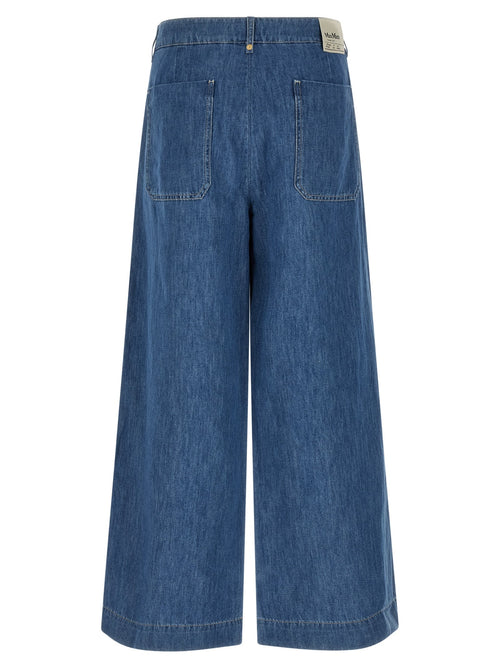 'S Max Mara Blue Cotton Cropped Jeans 'S Max Mara