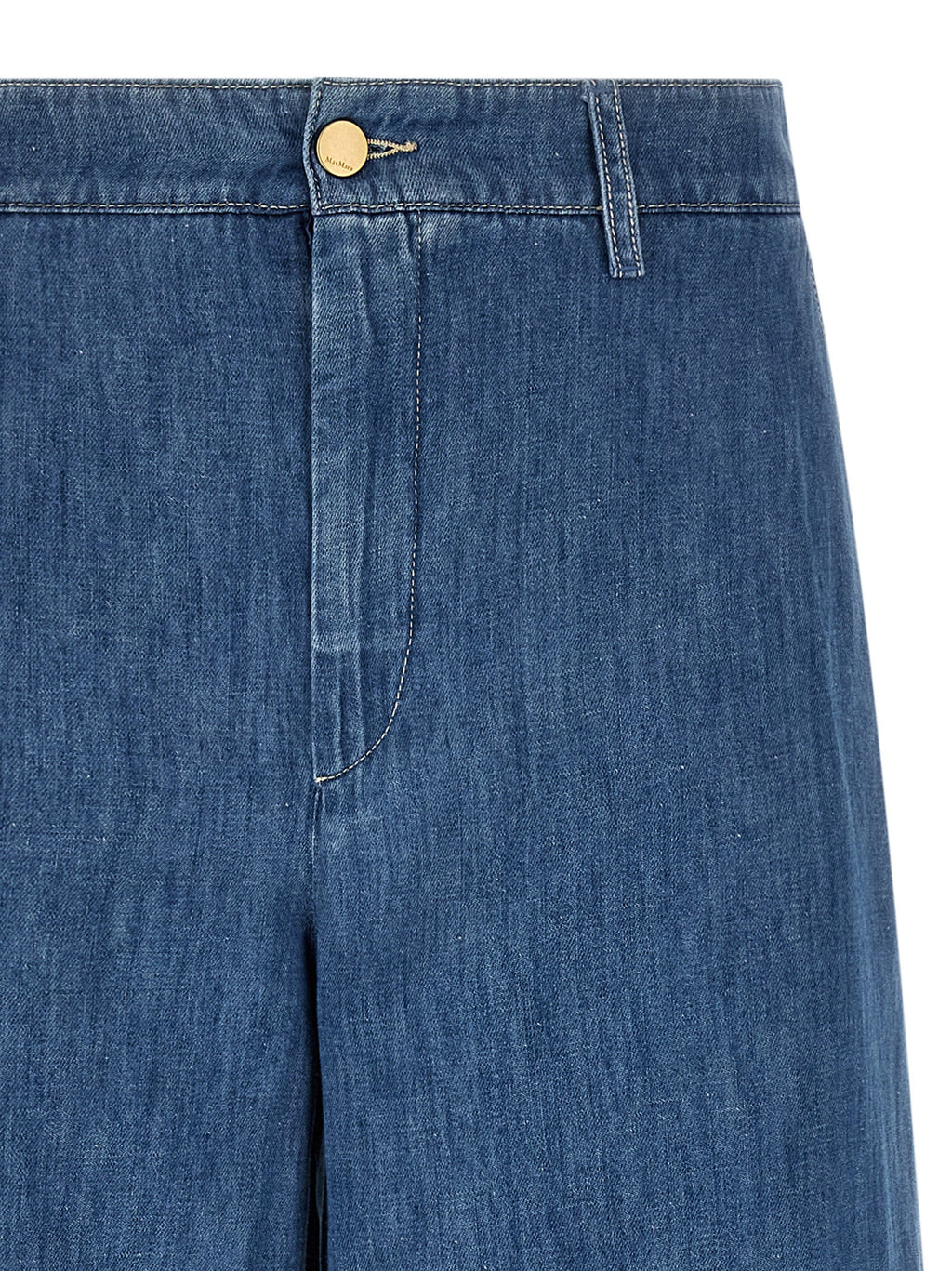'S Max Mara Blue Cotton Cropped Jeans 'S Max Mara