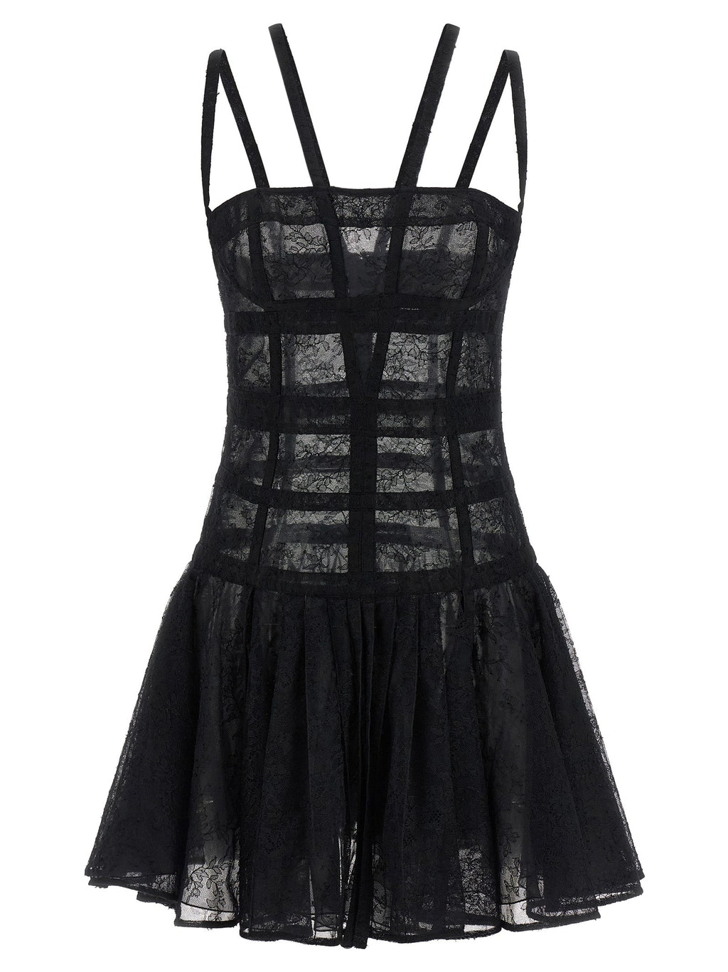 Giovanni Bedin Black Polyamide Short Dress Giovanni Bedin