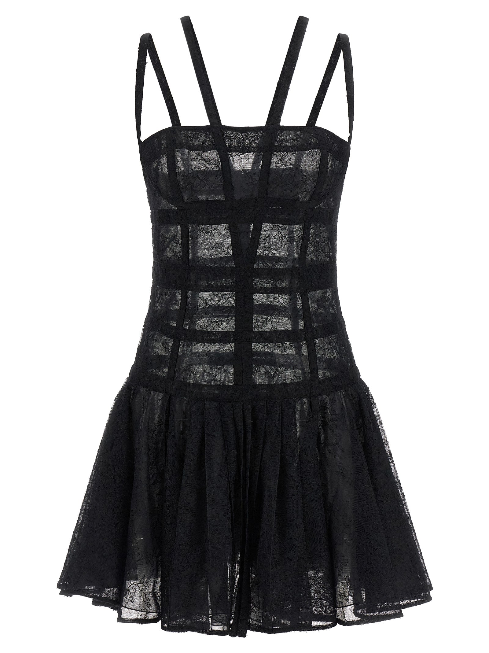 Giovanni Bedin Black Polyamide Short Dress Giovanni Bedin