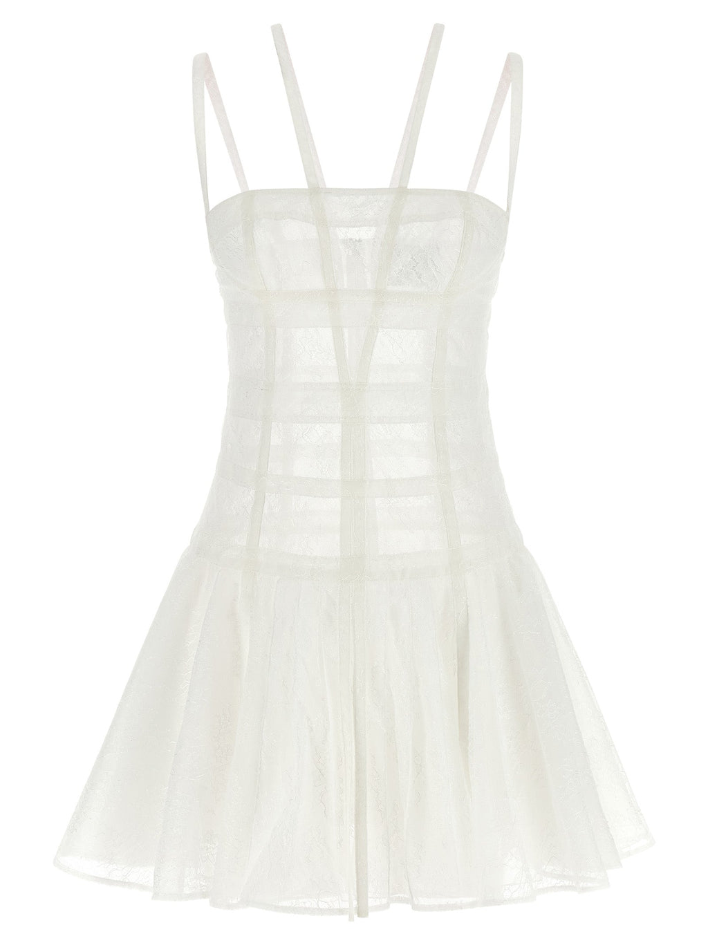 Giovanni Bedin White Polyamide Short Dress Giovanni Bedin
