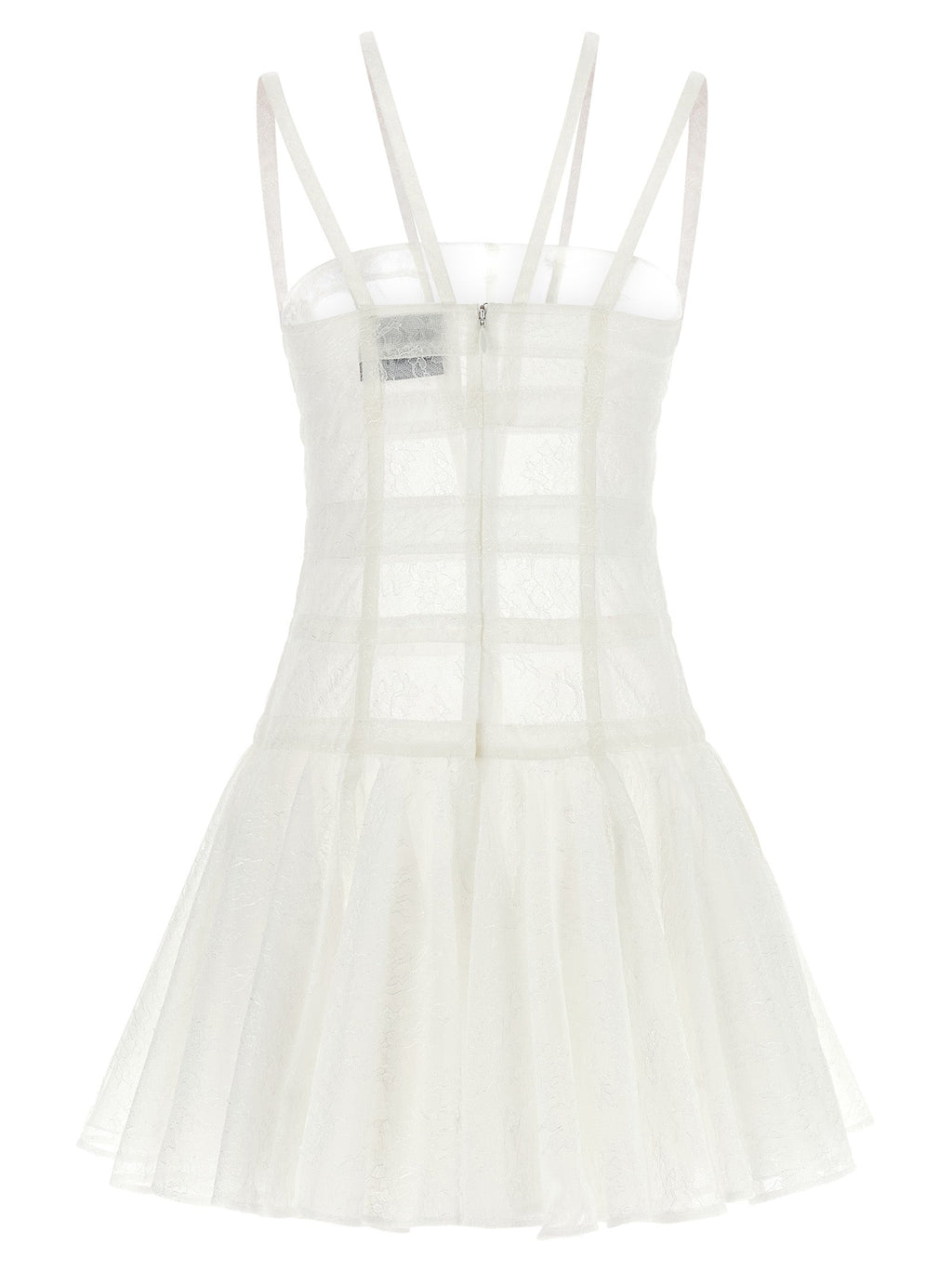 Giovanni Bedin White Polyamide Short Dress Giovanni Bedin