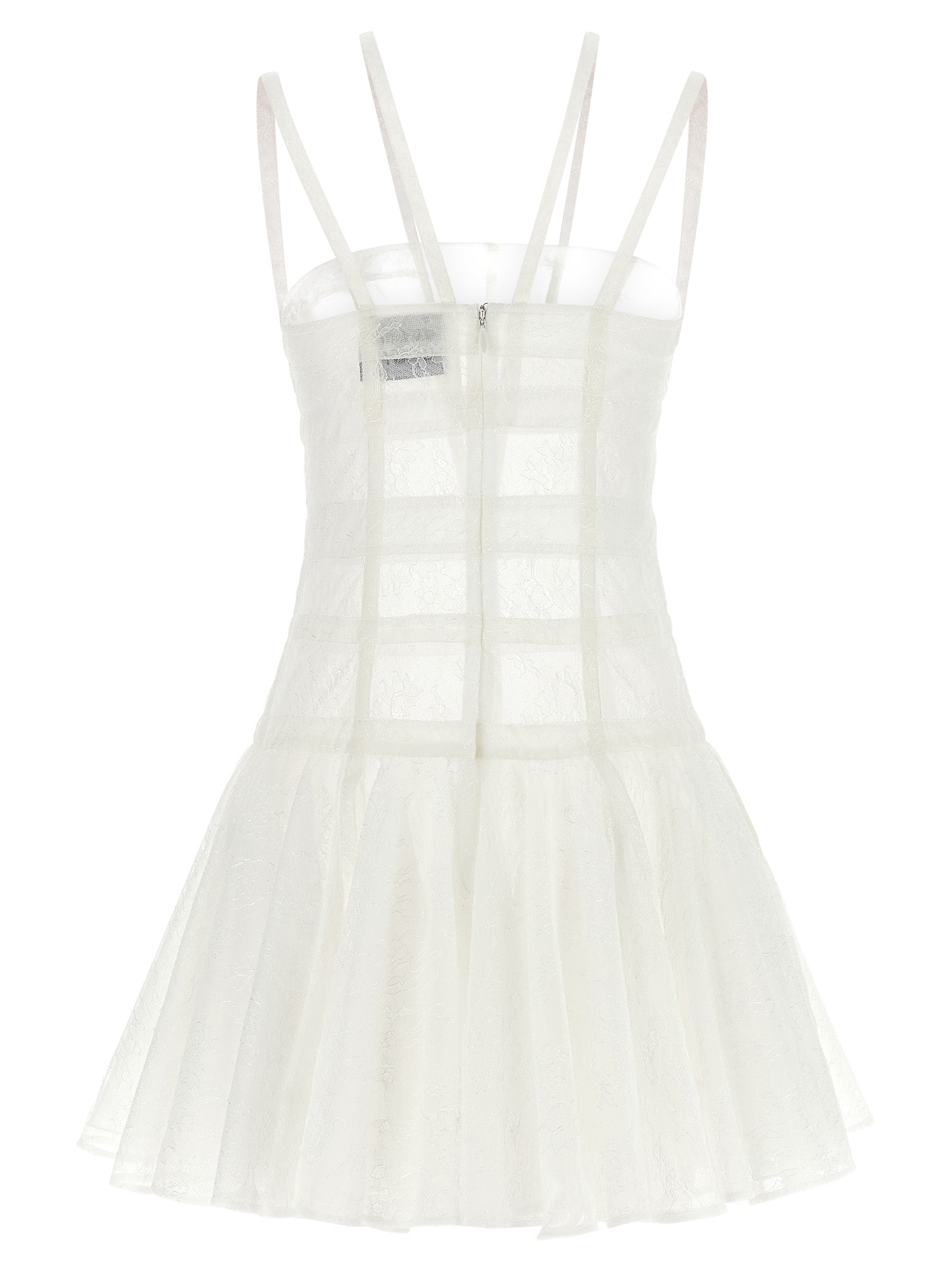 Giovanni Bedin White Polyamide Short Dress Giovanni Bedin