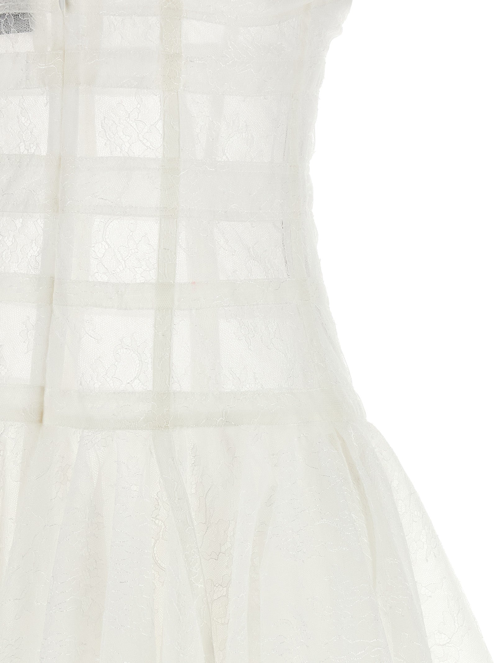 Giovanni Bedin White Polyamide Short Dress Giovanni Bedin