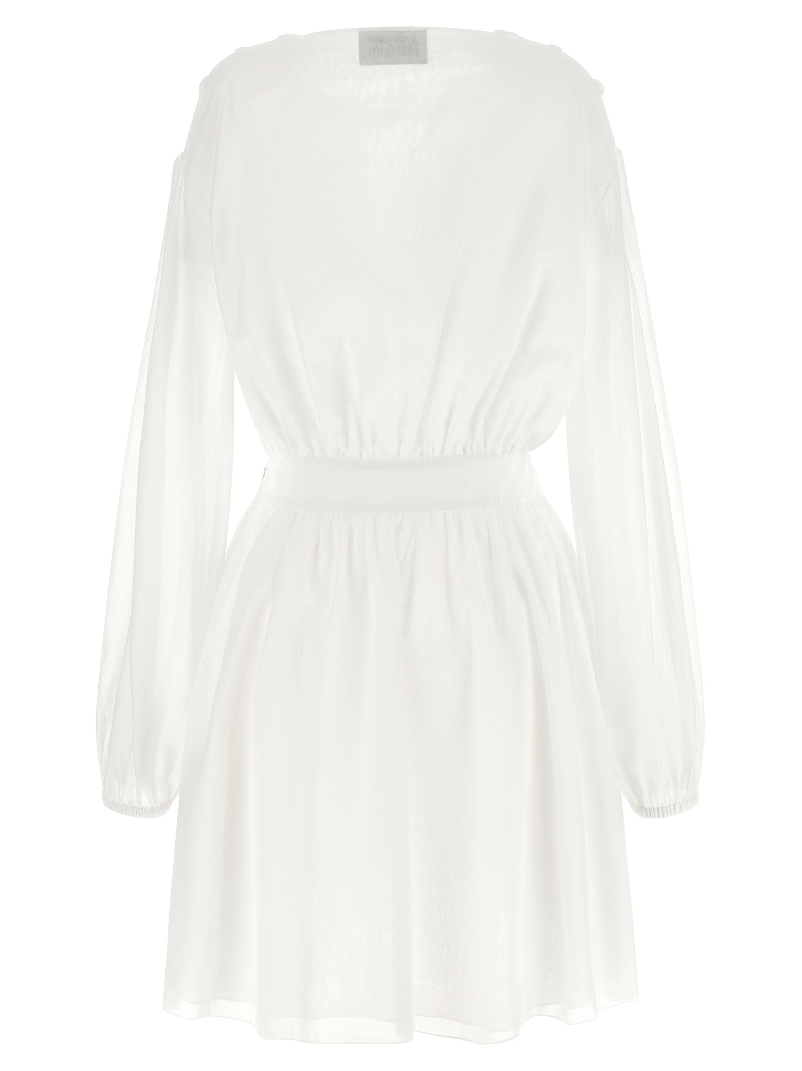 Giovanni Bedin White Cotton Short Dress Giovanni Bedin
