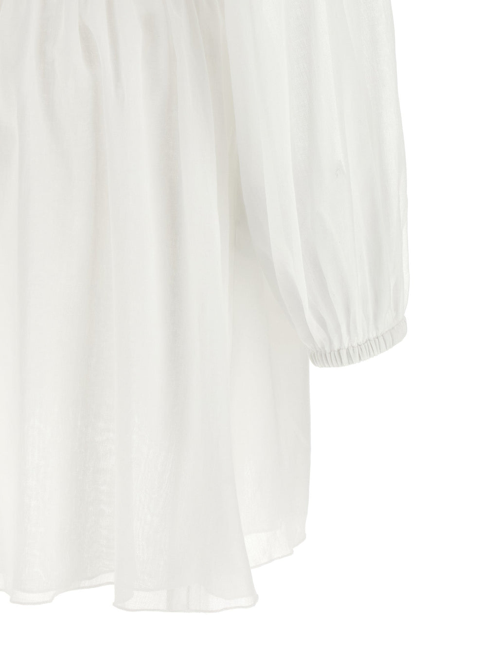 Giovanni Bedin White Cotton Short Dress Giovanni Bedin