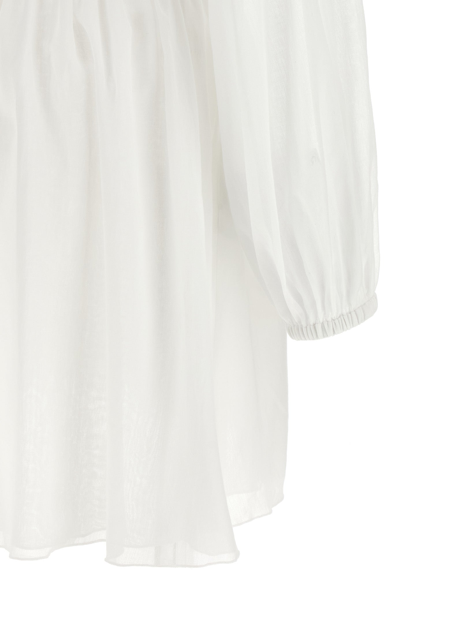 Giovanni Bedin White Cotton Short Dress Giovanni Bedin