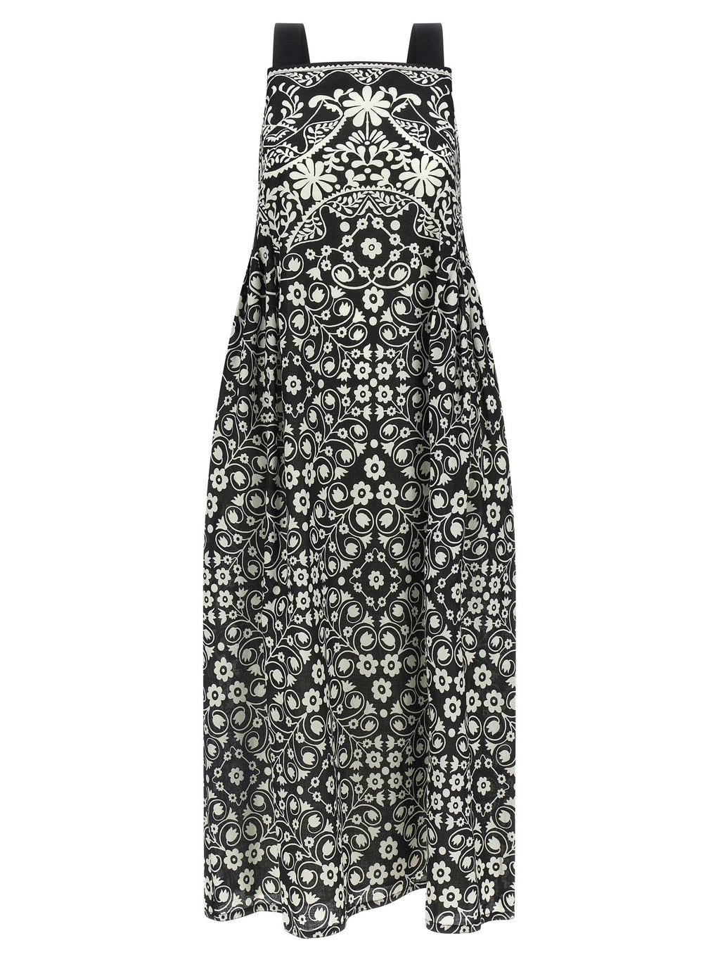 Max Mara Bicolor Cotton Long Dress Max Mara