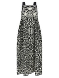 Max Mara Bicolor Cotton Long Dress Max Mara