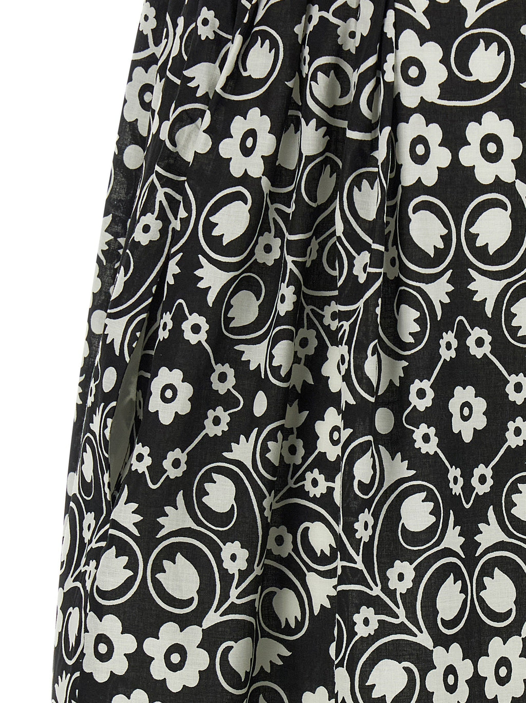 Max Mara Bicolor Cotton Long Dress Max Mara
