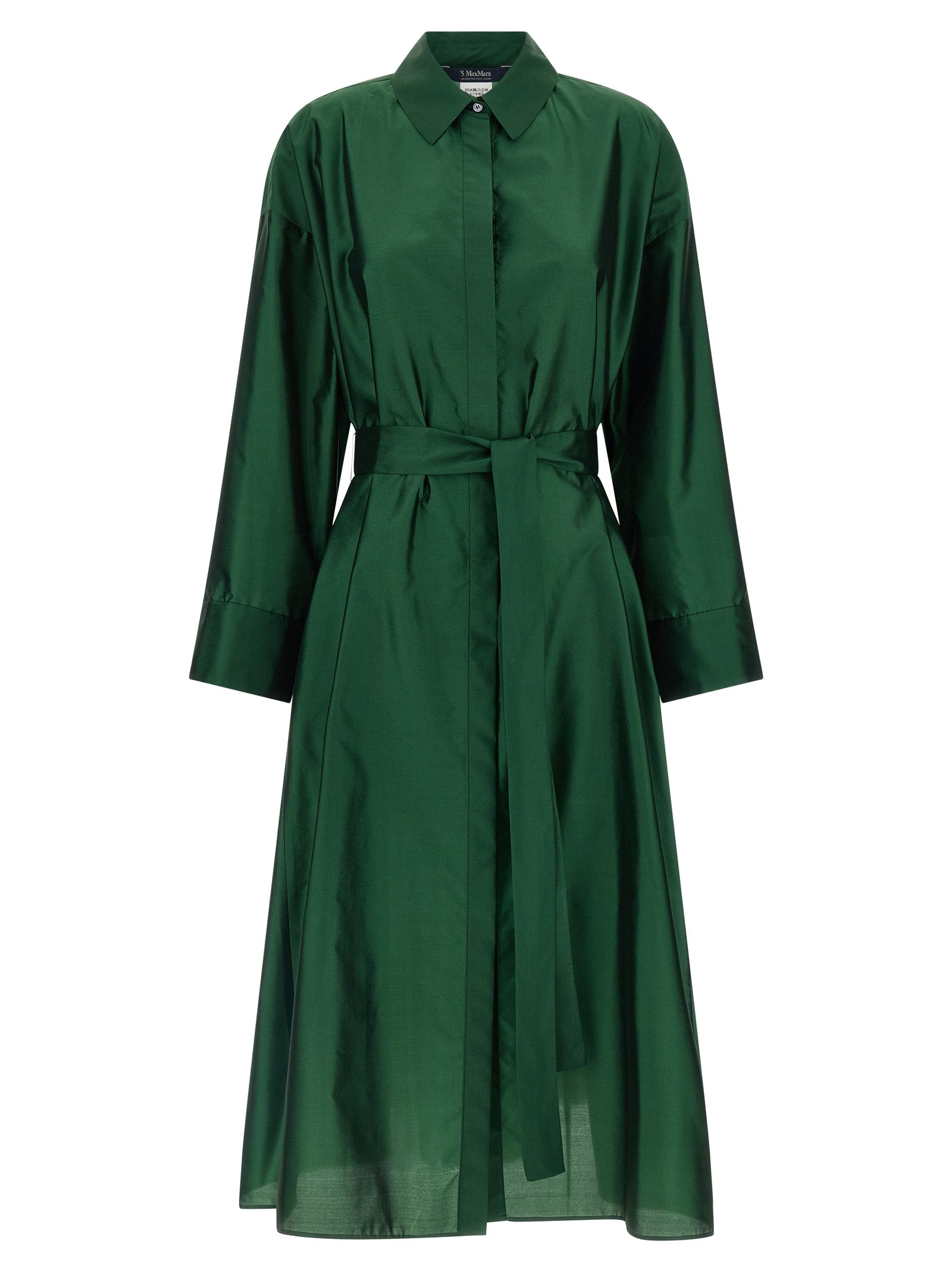 'S Max Mara Bicolor Polyester Midi Dress 'S Max Mara