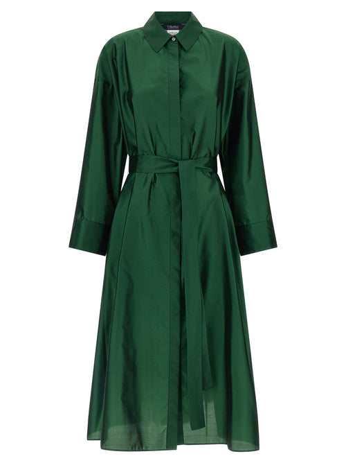 'S Max Mara Bicolor Polyester Midi Dress 'S Max Mara