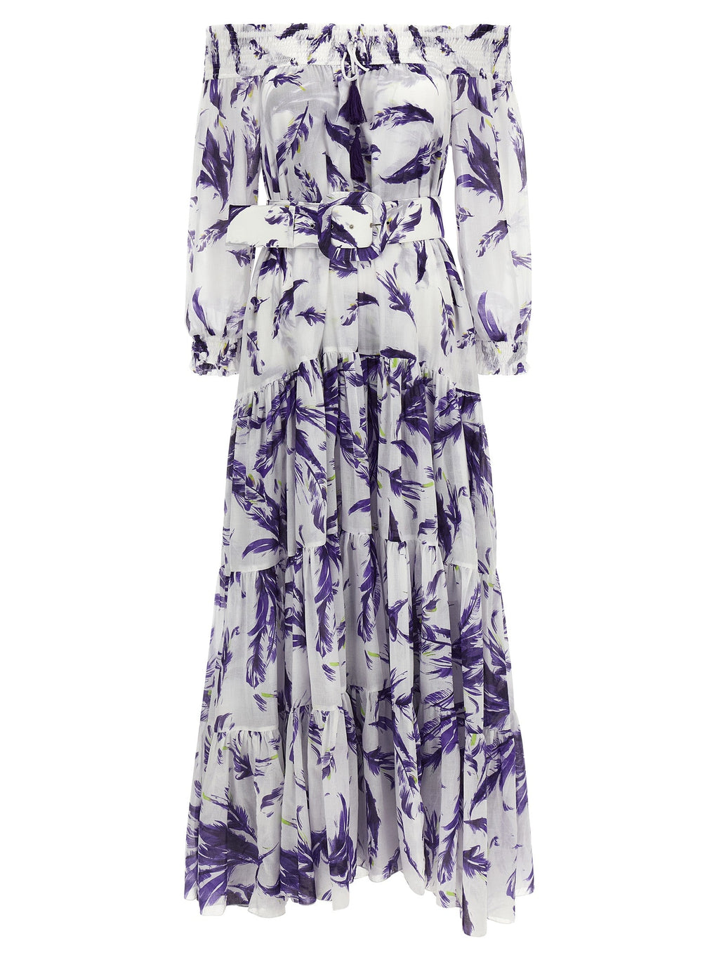 SAMANTHA SUNG Purple Cotton Long Dress SAMANTHA SUNG
