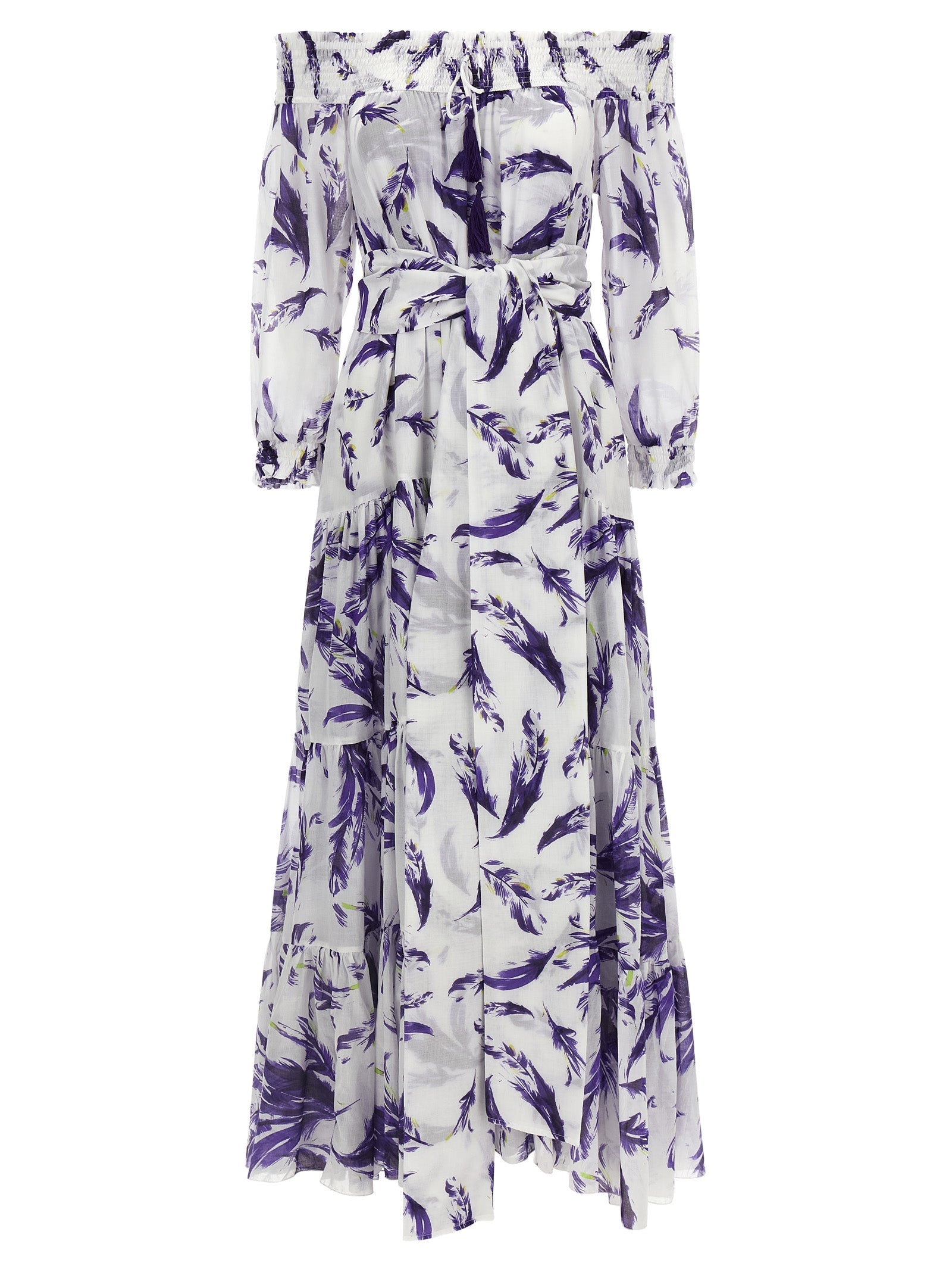 SAMANTHA SUNG Purple Cotton Long Dress SAMANTHA SUNG