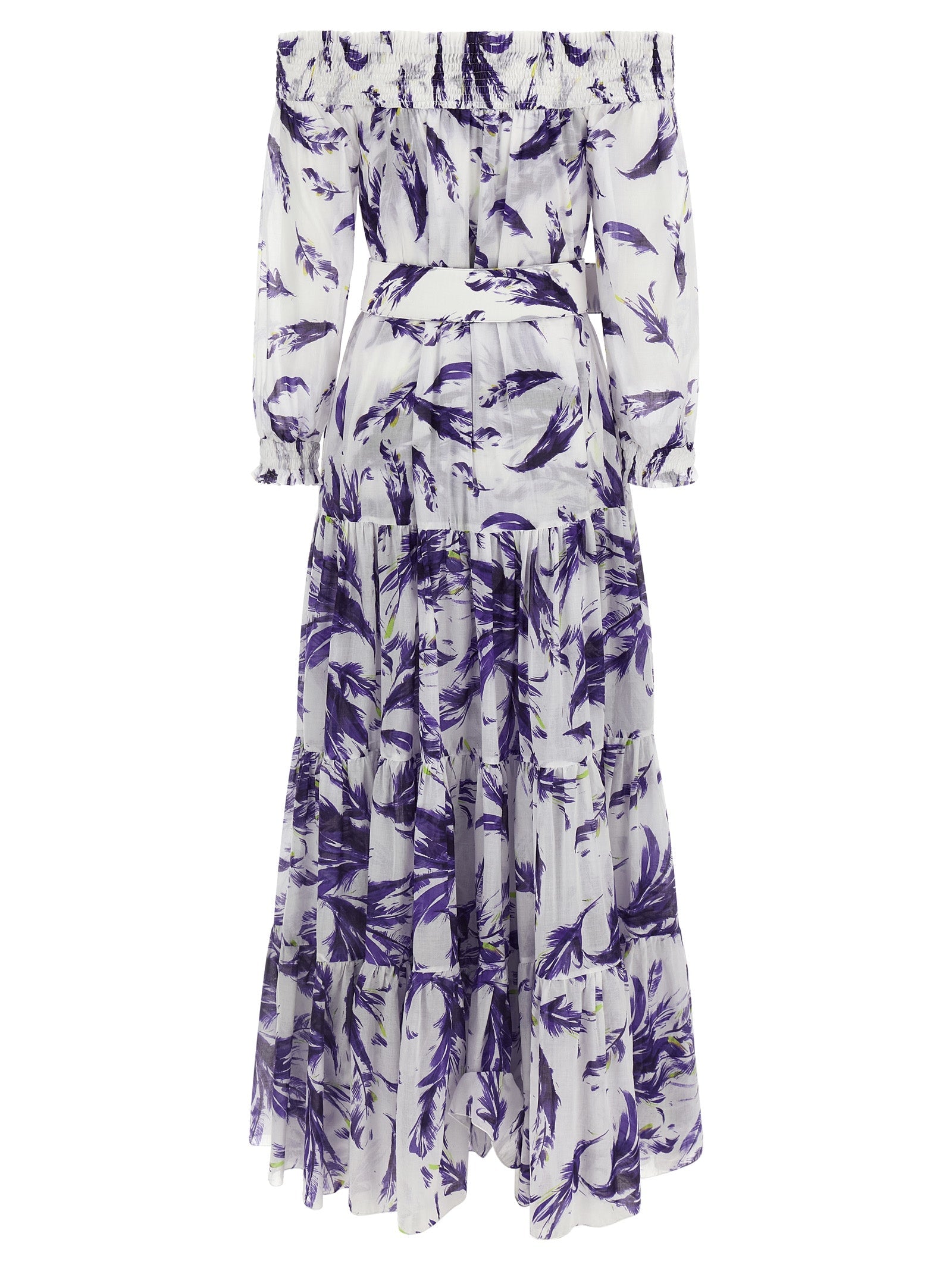 SAMANTHA SUNG Purple Cotton Long Dress SAMANTHA SUNG
