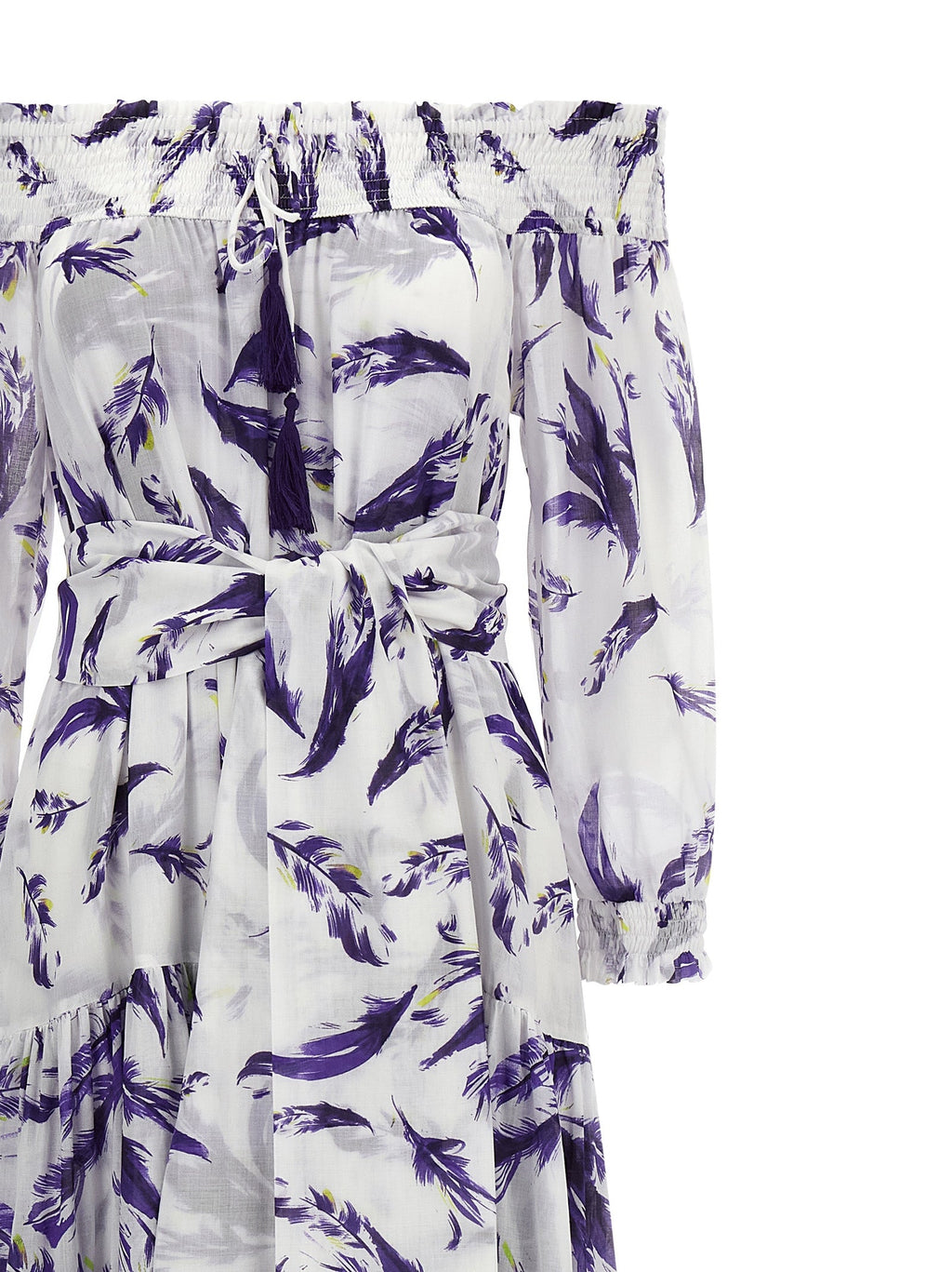 SAMANTHA SUNG Purple Cotton Long Dress SAMANTHA SUNG