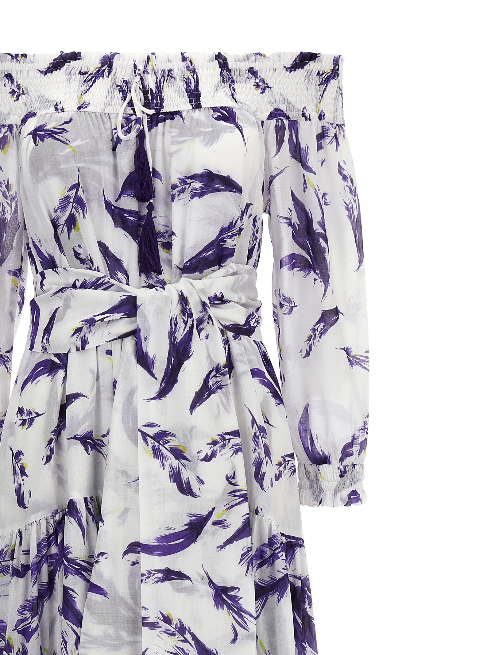 SAMANTHA SUNG Purple Cotton Long Dress SAMANTHA SUNG