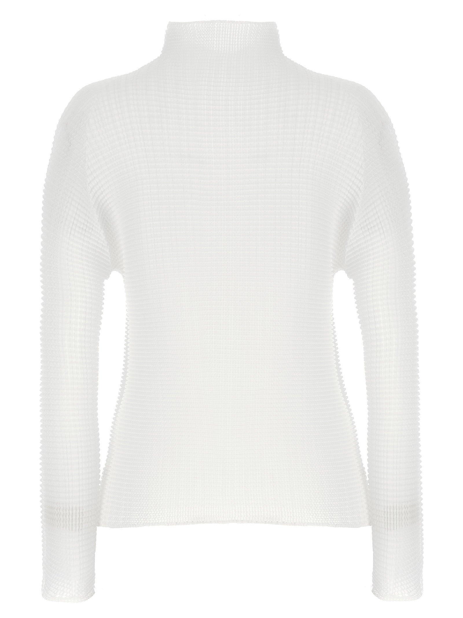 Issey Miyake White Polyester Cardigan Issey Miyake