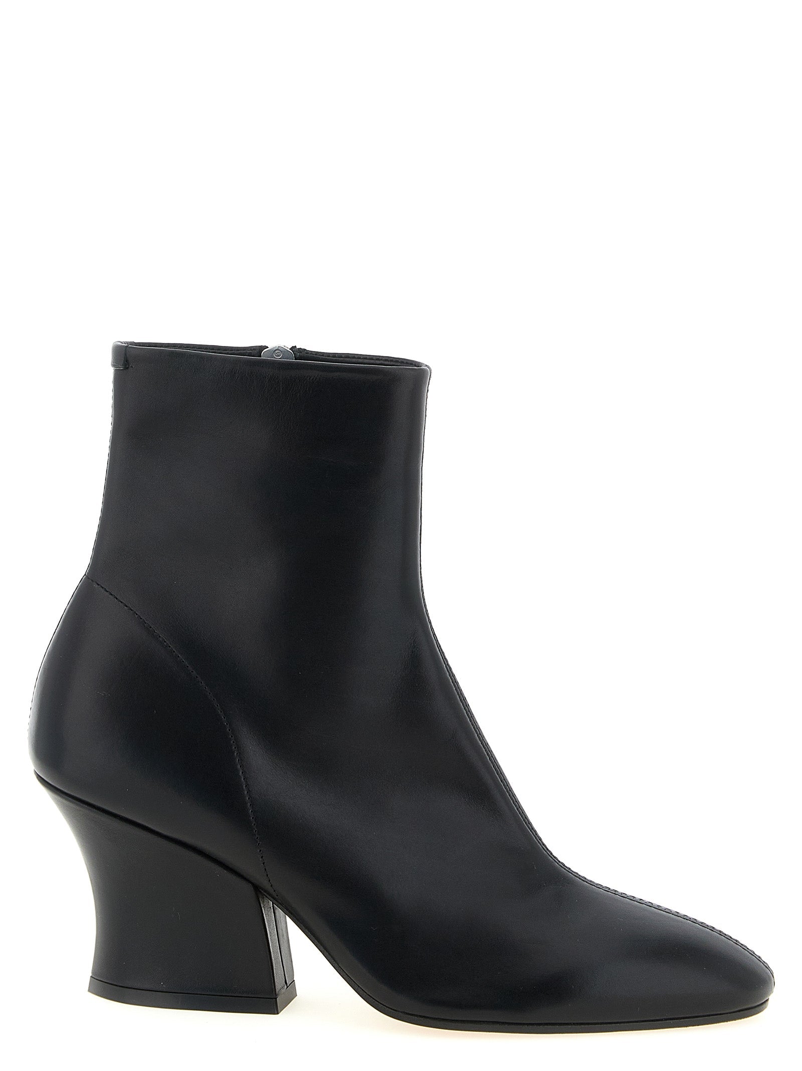 Jil Sander Black Calfskin Ankle Boots Jil Sander