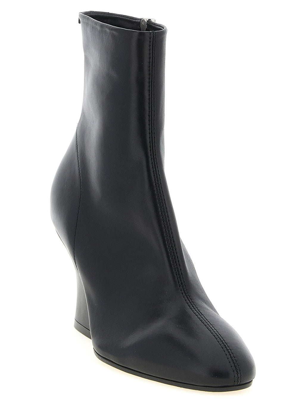 Jil Sander Black Calfskin Ankle Boots Jil Sander