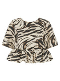 Ganni Multicolor Organic Cotton Pattern Shirt Ganni