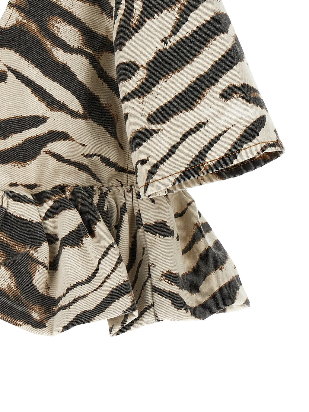 Ganni Multicolor Organic Cotton Pattern Shirt Ganni
