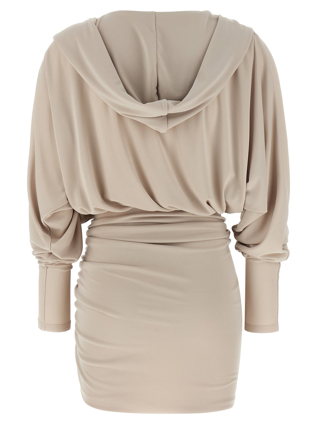 The Andamane Gray Polyester Short Dress