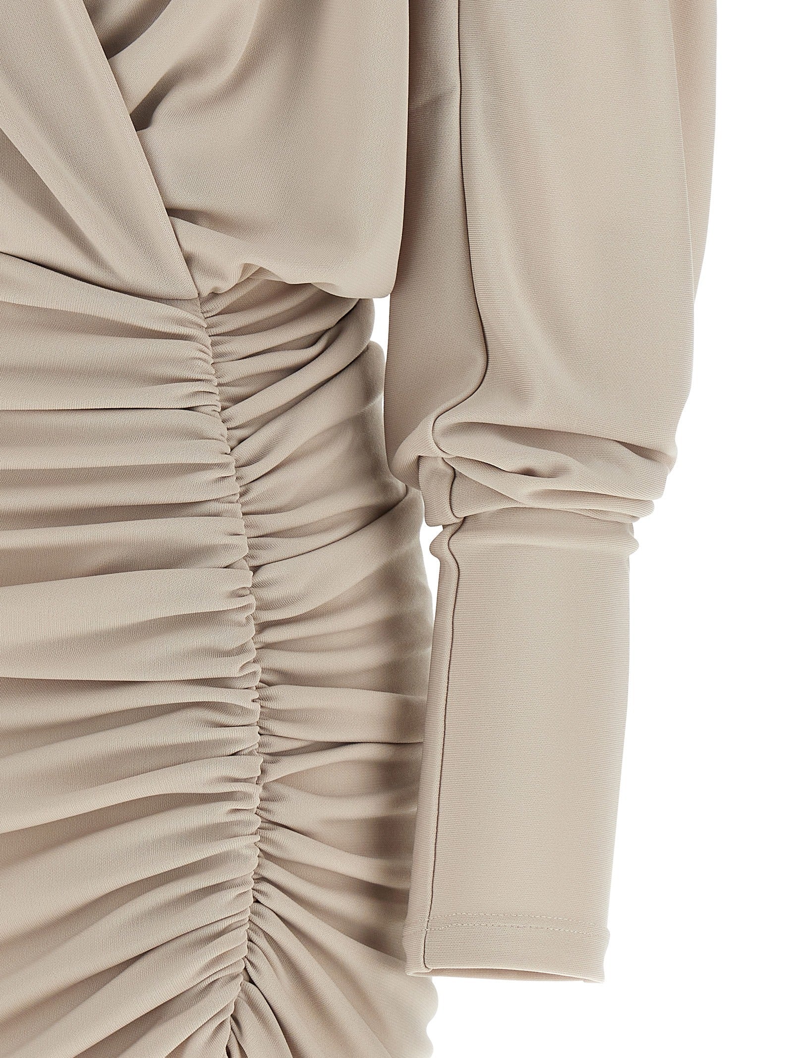 The Andamane Gray Polyester Short Dress