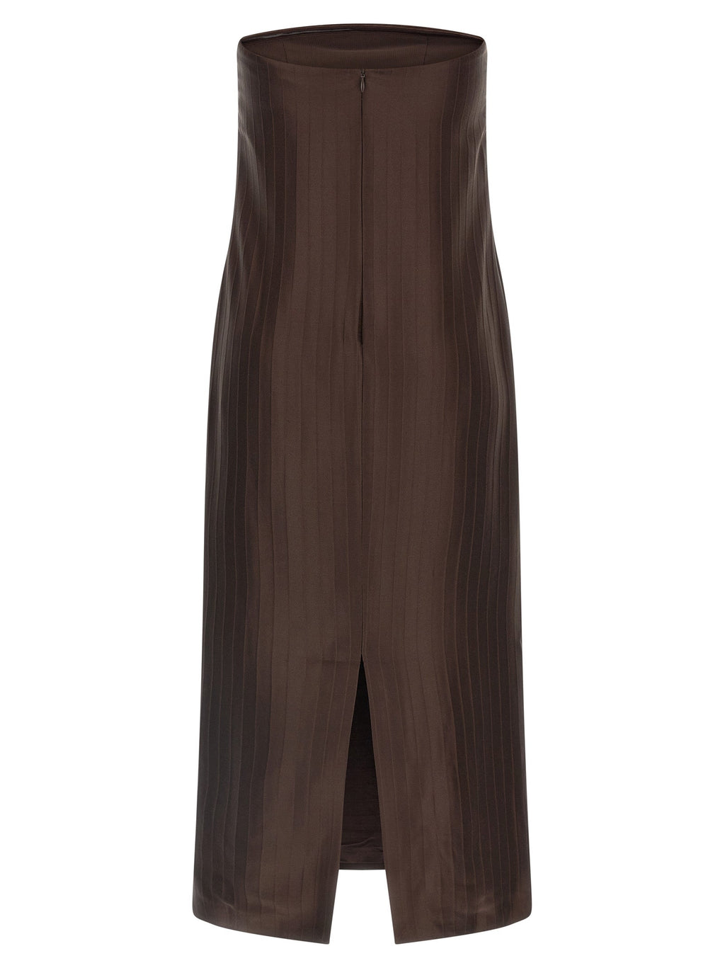 Loulou De Saison Brown Viscose Midi Dress