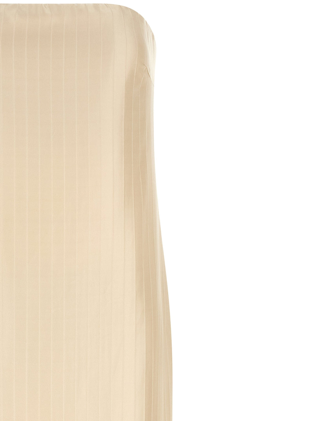 Loulou De Saison Beige Viscose Midi Dress