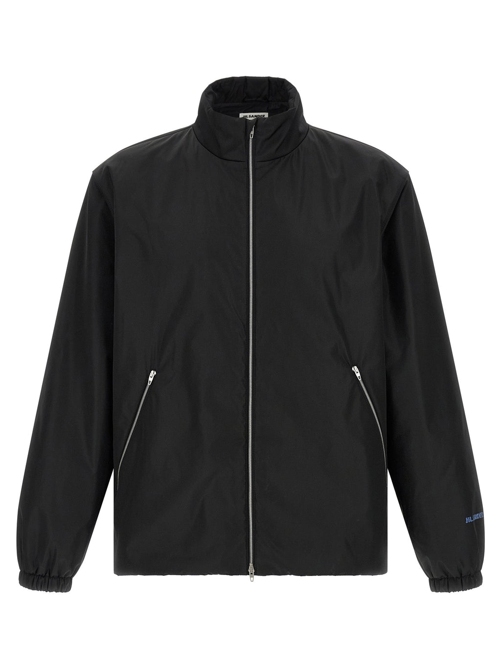 Jil Sander Black Polyester Full-Length Jacket Jil Sander