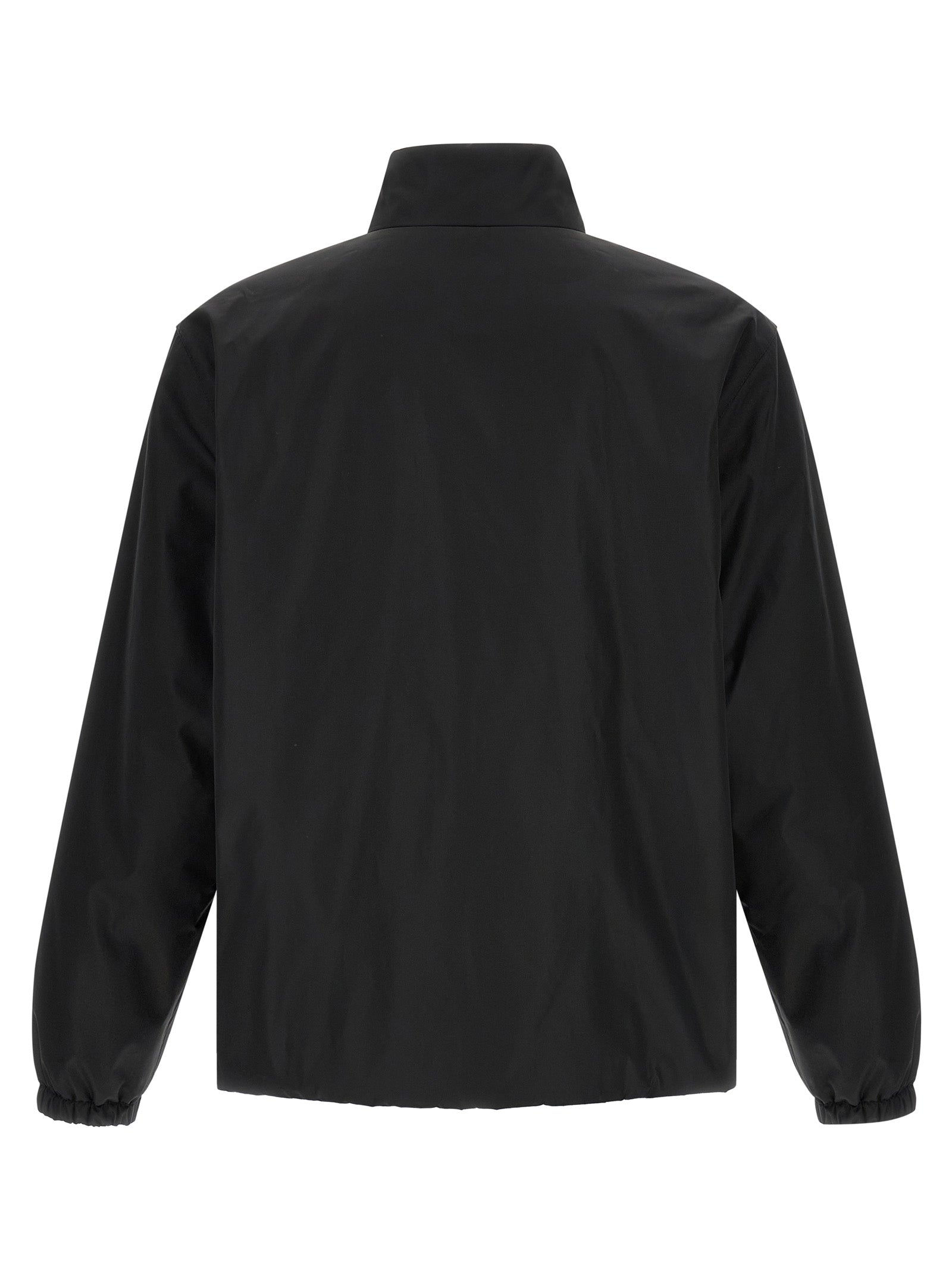 Jil Sander Black Polyester Full-Length Jacket Jil Sander