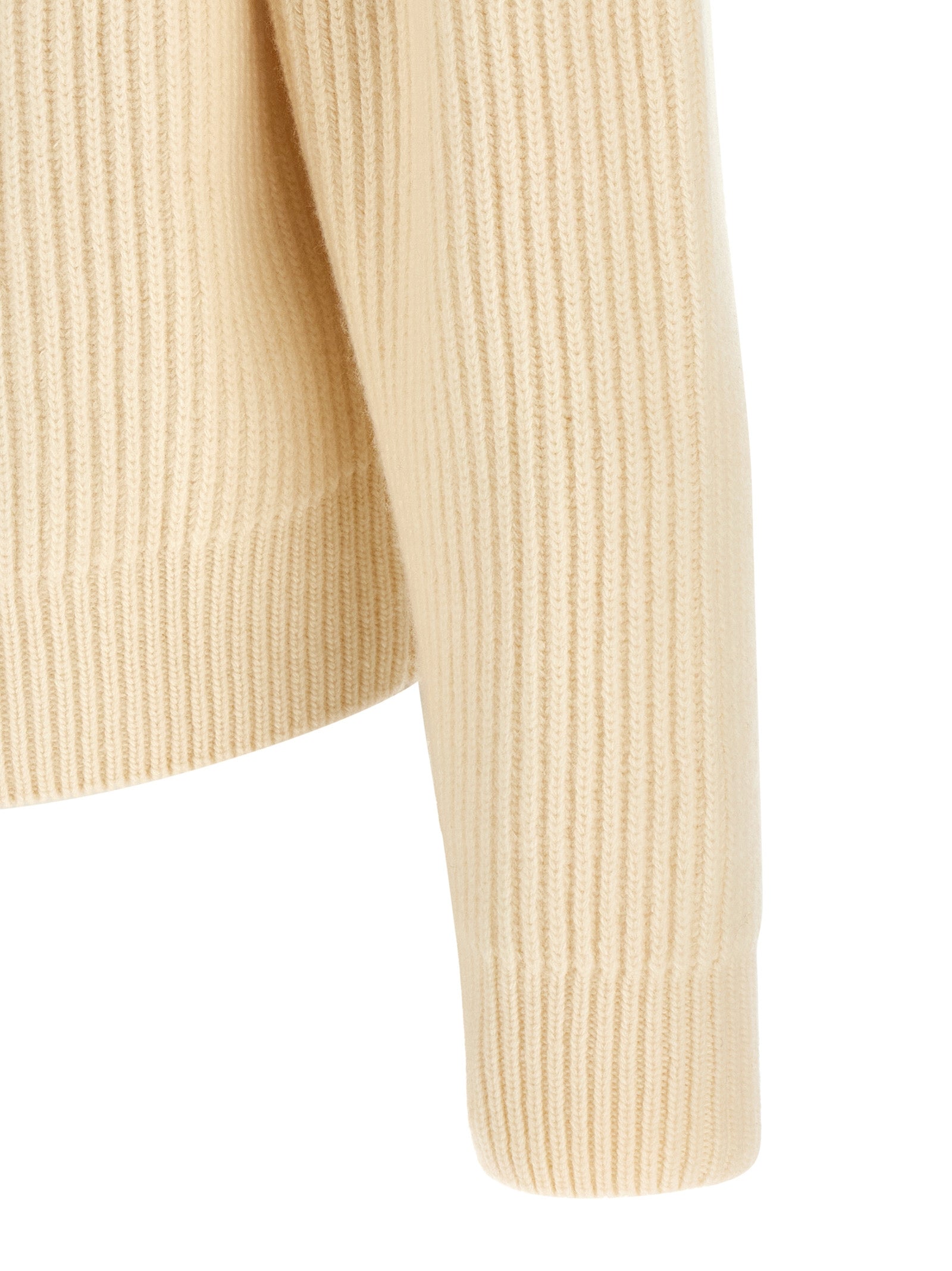 Jil Sander White Wool Cardigan Jil Sander