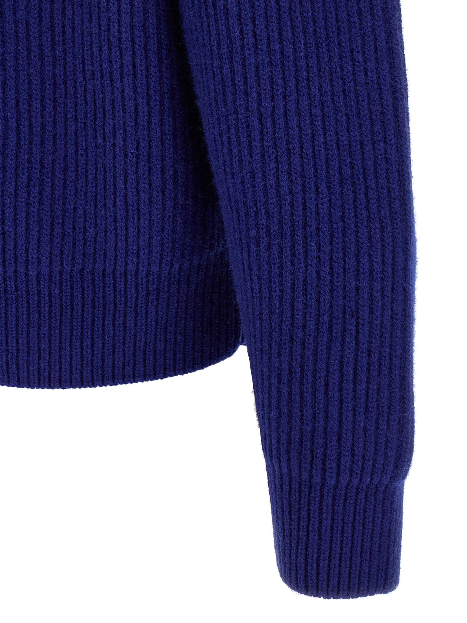 Jil Sander Blue Wool Cardigan Jil Sander