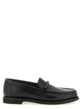 Brunello Cucinelli Black Calfskin Slip-On Loafers Brunello Cucinelli