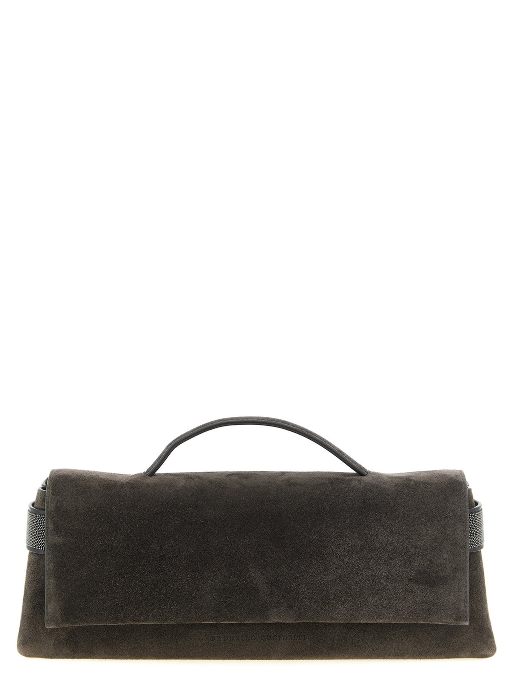 Brunello Cucinelli Brown Calfskin Clutch Bag Brunello Cucinelli