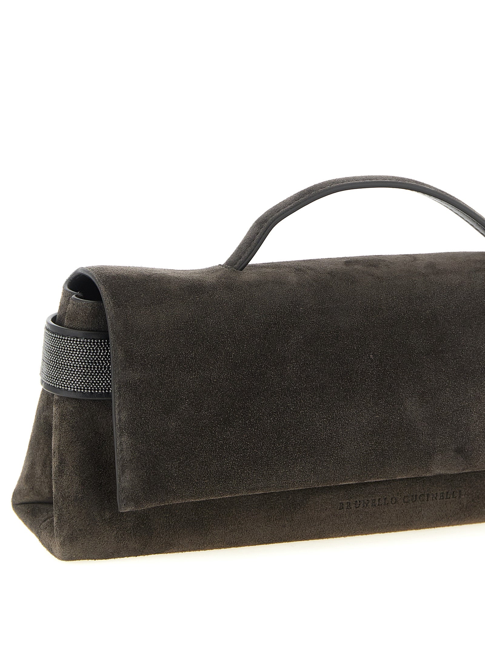 Brunello Cucinelli Brown Calfskin Clutch Bag Brunello Cucinelli